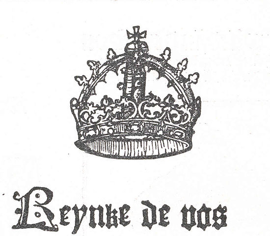 Titel der Lübecker Inkunabel Reynke de vos von 1498 (Blatt 1a); Herzog August Bibliothek, Wolfenbüttel