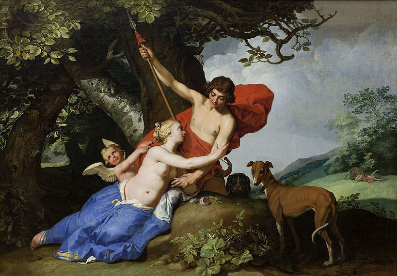 Ars amatoria Aphrodite und Adonis von Abraham Bloemaert