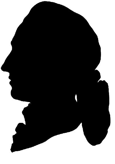 Schattenriss - Profil von Goethe