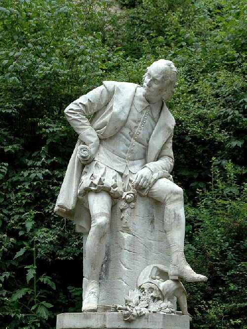 Dieses Shakespeare Denkmal steht in Weimar. 