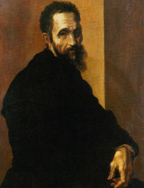 Michelangelo Gemälde von Jacopino del Conte

